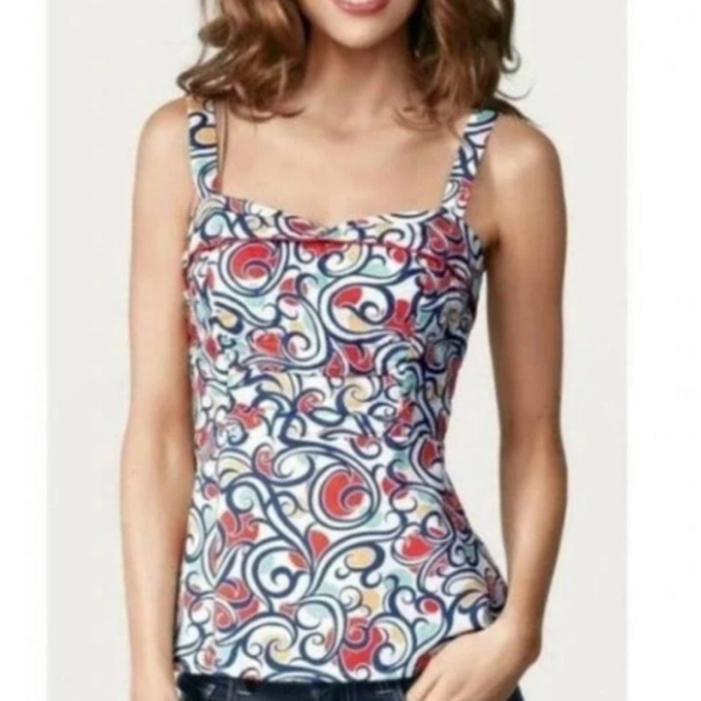 Cabi Printed Tank Top Blouse